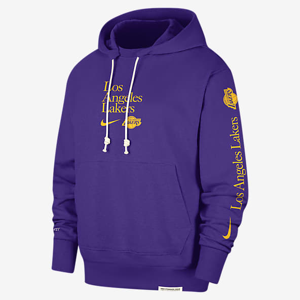 Big Tall Purple Los Angeles Lakers Hoodies. Nike
